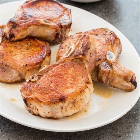 pan-seared thick-cut boneless pork chops america's test kitchen|pan seared pork chops recipe.